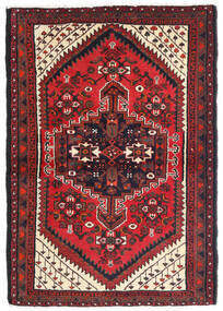 100X148 絨毯 ハマダン オリエンタル レッド/ダークピンク (ウール, ペルシャ/イラン) Carpetvista