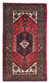 72X130 Dywan Hamadan Orientalny Czerwony/Ciemno Różowy (Wełna, Persja/Iran) Carpetvista