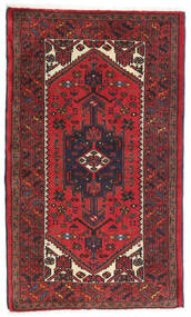 Alfombra Persa Hamadan 77X130 Rojo/Rojo Oscuro (Lana, Persia/Irán)