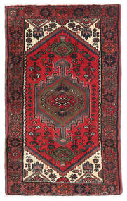Alfombra Hamadan 77X128 Rojo/Rojo Oscuro (Lana, Persia/Irán)
