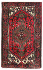 80X130 絨毯 オリエンタル ハマダン レッド/ダークレッド (ウール, ペルシャ/イラン) Carpetvista