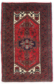  Hamadan Teppich 77X120 Persischer Wollteppich Dunkelrot/Rot Klein Carpetvista