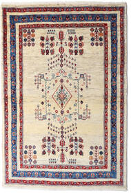  Loribaft Fine Persia Tappeto 98X145 Persiano Di Lana Beige/Rosa Scuro Piccolo Carpetvista