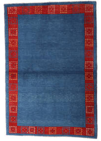 98X145 Loribaft Fine Persisch Teppich Moderner Dunkelblau/Rot (Wolle, Persien/Iran) Carpetvista