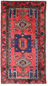  Orientalsk Hamadan Teppe 80X150 Rød/Mørk Rød Ull, Persia/Iran Carpetvista