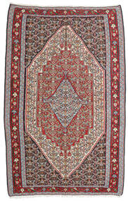  Kelim Senneh Fine 160X246 Persischer Wollteppich Rot/Grau Carpetvista