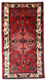 75X135 絨毯 オリエンタル ハマダン ダークレッド/レッド (ウール, ペルシャ/イラン) Carpetvista