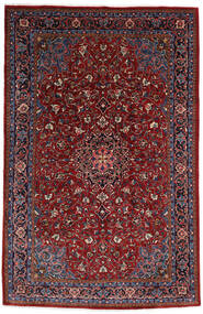  Orientalischer Mahal Teppich 210X322 Dunkelrot/Rot Wolle, Persien/Iran Carpetvista