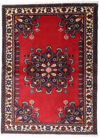 97X135 Sarough Fine Teppich Orientalischer Rot/Dunkelrosa (Wolle, Persien/Iran) Carpetvista