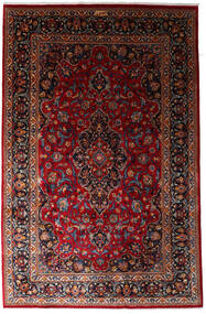 197X300 Mashad Matta Orientalisk Mörkröd/Röd (Ull, Persien/Iran) Carpetvista