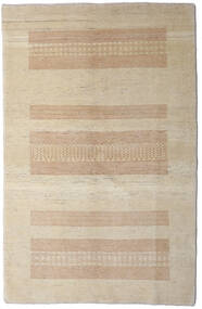 140X218 Loribaft Fine Persisch Teppich Moderner Beige/Hellgrau (Wolle, Persien/Iran) Carpetvista