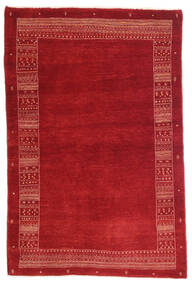 100X153 Tappeto Loribaft Fine Persia Moderno Rosso/Rosso Scuro (Lana, Persia/Iran) Carpetvista