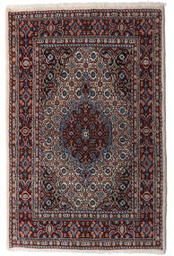 Moud Rug Rug 75X118 Dark Red/Grey Wool, Persia/Iran Carpetvista