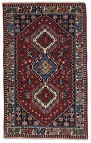  Yalameh Teppich 80X130 Persischer Wollteppich Dunkelrosa/Dunkelrot Klein Carpetvista