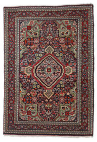 80X115 Hamadan Teppich Orientalischer Dunkelrot/Rot (Wolle, Persien/Iran) Carpetvista