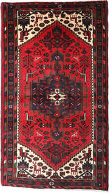 Hamadan Tæppe 100X175 Mørkerød/Rød Uld, Persien/Iran Carpetvista