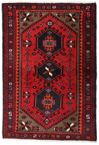  100X145 Hamadan Teppe Mørk Rød/Rød Persia/Iran Carpetvista
