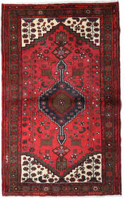  Hamadã Tapete 95X156 Persa Lã Vermelho/Vermelho Escuro Pequeno Carpetvista