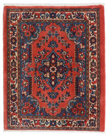  Perzisch Sarough Vloerkleed 67X80 Rood/Donker Roze (Wol, Perzië/Iran)