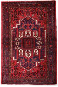  Persischer Hamadan Teppich 105X155 Rot/Dunkelrot Carpetvista