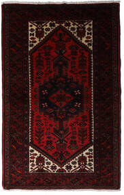 100X155 Hamadan Matta Orientalisk Mörkröd (Ull, Persien/Iran) Carpetvista