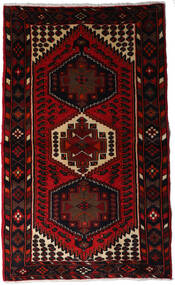  95X155 Hamadan Teppe Mørk Rød/Rød Persia/Iran Carpetvista