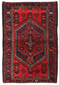  100X148 Hamadan Teppe Mørk Rød/Rød Persia/Iran Carpetvista