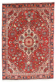60X90 Tappeto Jozan Orientale Rosso/Arancione (Lana, Persia/Iran) Carpetvista