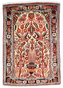 67X100 Alfombra Hamadan Fine Oriental Rojo/Beige (Lana, Persia/Irán) Carpetvista