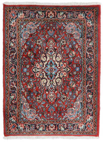 71X95 絨毯 ハマダン シャフバフ オリエンタル レッド/グレー (ウール, ペルシャ/イラン) Carpetvista