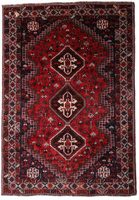 Tapete Persa Shiraz 185X265 Vermelho Escuro/Vermelho (Lã, Pérsia/Irão)