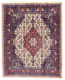 Tapete Persa Sarough 65X80 Vermelho/Azul (Lã, Pérsia/Irão)