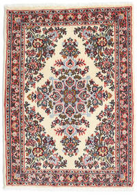  Orientalischer Hamadan Shahrbaf Teppich 65X90 Rot/Beige Wolle, Persien/Iran Carpetvista