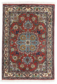  Persischer Täbriz 50 Raj Teppich 62X90 Dunkelrot/Rot (Wolle, Persien/Iran)