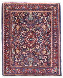  Persischer Sarough Teppich 67X83 Rot/Dunkellila Carpetvista