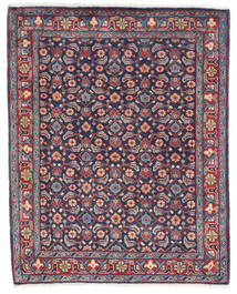 Sarough Teppich 66X83 Rot/Dunkellila Wolle, Persien/Iran Carpetvista