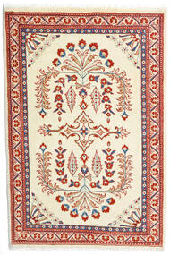 85X126 絨毯 オリエンタル サルーク ベージュ/レッド (ウール, ペルシャ/イラン) Carpetvista