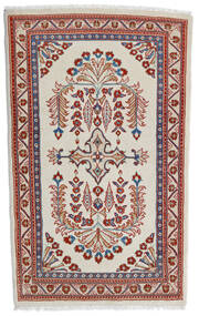 84X140 Alfombra Oriental Sarough Beige/Rojo (Lana, Persia/Irán) Carpetvista
