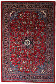 220X335 Mahal Rug Oriental Dark Red/Black (Wool, Persia/Iran) Carpetvista