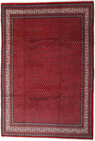  Oosters Sarough Mir Vloerkleed 212X310 Donkerrood/Rood Wol, Perzië/Iran Carpetvista