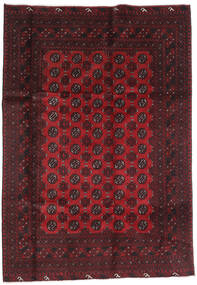 197X283 Afghan Fine Matta Orientalisk Mörkröd/Röd (Ull, Afghanistan) Carpetvista