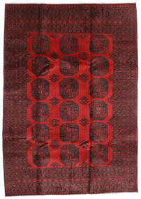 205X288 Tappeto Orientale Afghan Fine Rosso/Rosso Scuro (Lana, Afghanistan) Carpetvista