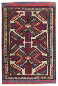 絨毯 キリム ゴルバリヤスタ 80X130 レッド/ダークレッド (ウール, アフガニスタン)