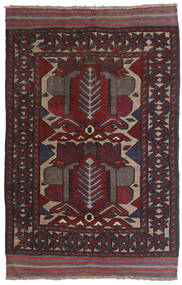 80X130 絨毯 キリム ゴルバリヤスタ オリエンタル ダークレッド/茶色 (ウール, アフガニスタン) Carpetvista