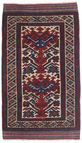 85X145 絨毯 キリム ゴルバリヤスタ オリエンタル ダークピンク/レッド (ウール, アフガニスタン) Carpetvista