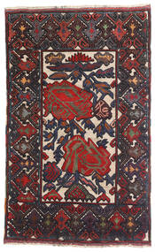 絨毯 キリム ゴルバリヤスタ 85X140 ダークグレー/レッド (ウール, アフガニスタン)