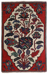 95X145 絨毯 オリエンタル キリム ゴルバリヤスタ ダークグレー/レッド (ウール, アフガニスタン) Carpetvista