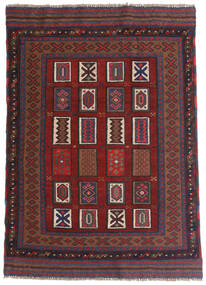 絨毯 オリエンタル キリム ゴルバリヤスタ 115X140 レッド/ダークピンク (ウール, アフガニスタン)
