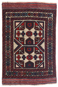 85X130 絨毯 オリエンタル キリム ゴルバリヤスタ ダークピンク/レッド (ウール, アフガニスタン) Carpetvista