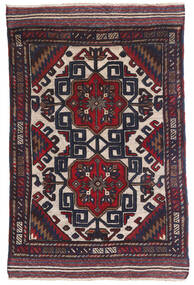  Oriental Kilim Golbarjasta Rug 90X140 Dark Purple/Red Wool, Afghanistan Carpetvista